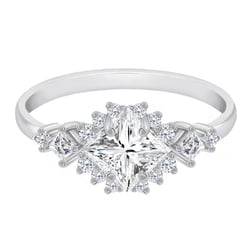 Rozvodový prsten s princess certifikovaným lab-grown diamantem Armin