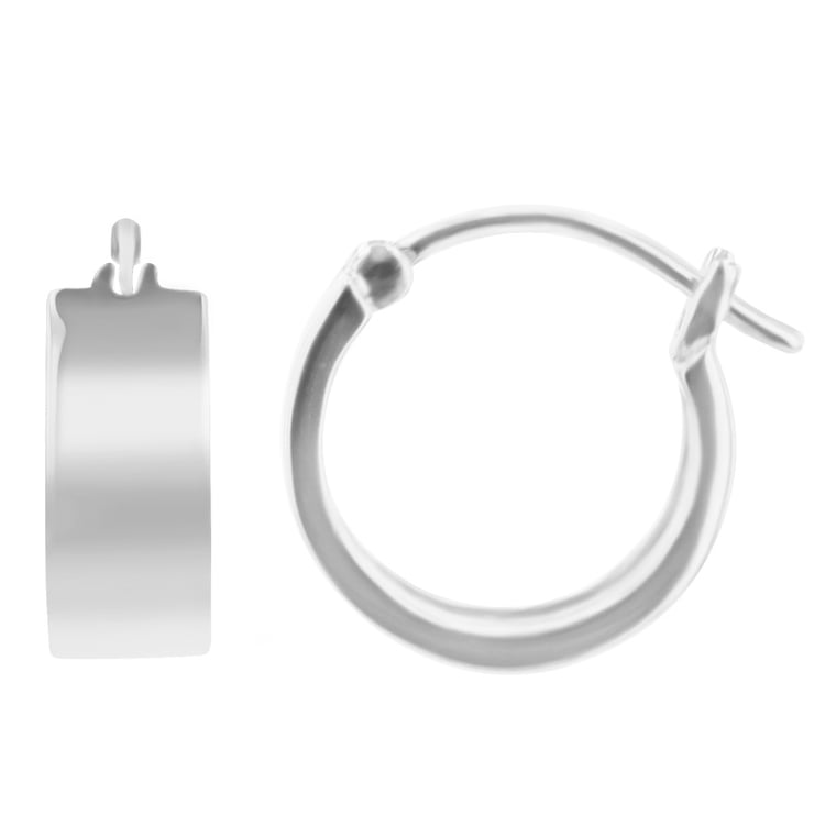 Kruhové stříbrné náušnice