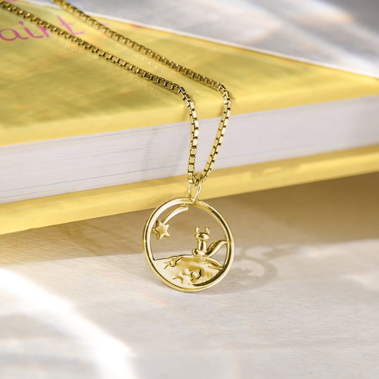 Kolekce stříbrných vykrojených náhrdelníků Malý princ 141932