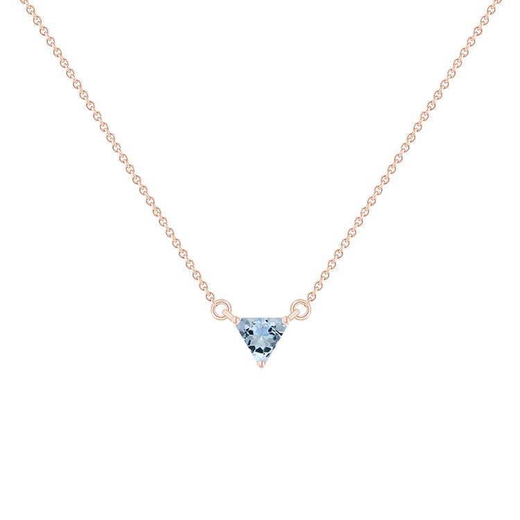 Minimalistický náhrdelník s akvamarínem Modu 134733