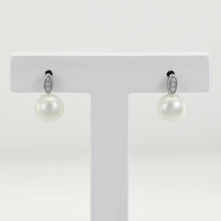 Náušnice s diamanty ze zlata 50185