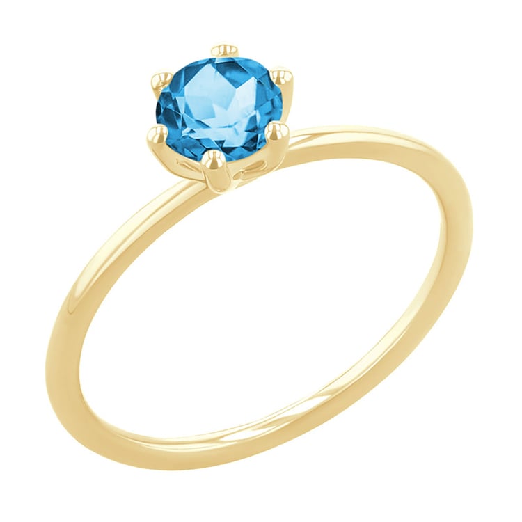 Zásnubní prsten se švýcarským topazem Birdie 151029