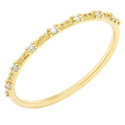 Minimalistický prsten s diamanty Tess