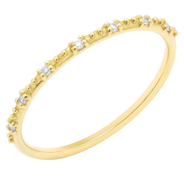 Minimalistický prsten s diamanty Tess