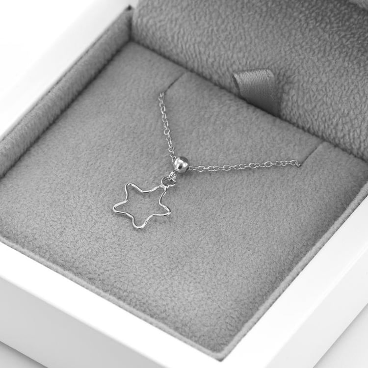 Řetízek na nohu s hvězdou ze stříbra 46790