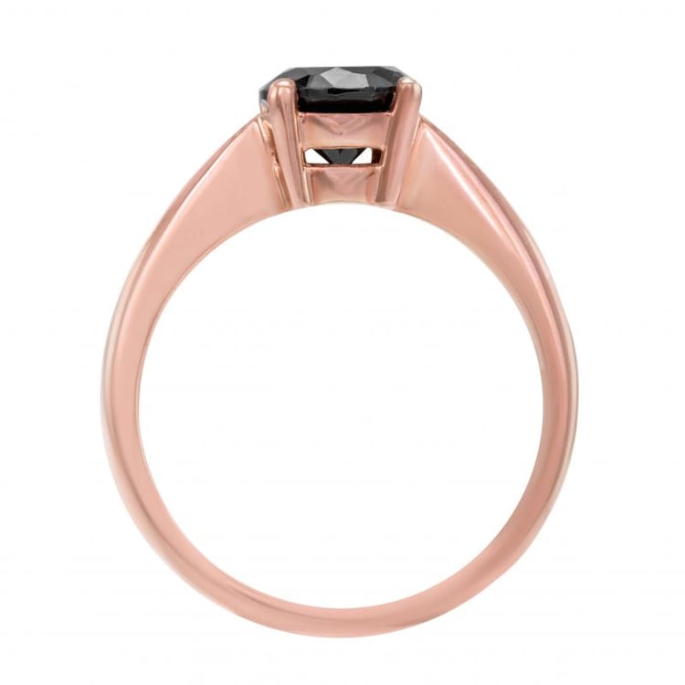 Zlatý prsten s černým diamantem 2225