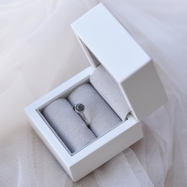 Minimalistický prsten s rutilem 52346