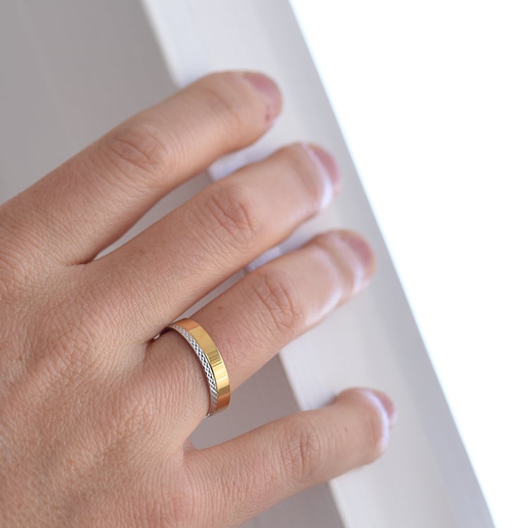 Pánský snubní prsten 64273