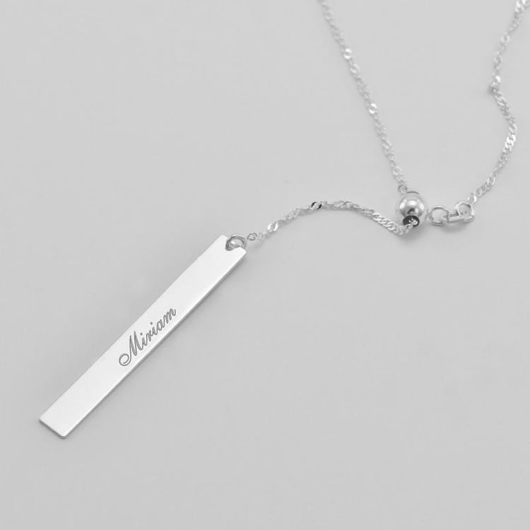 Stříbrný náhrdelník s gravírem 42491