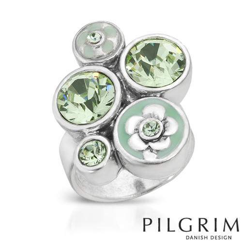 Mosazný prsten s glazurou