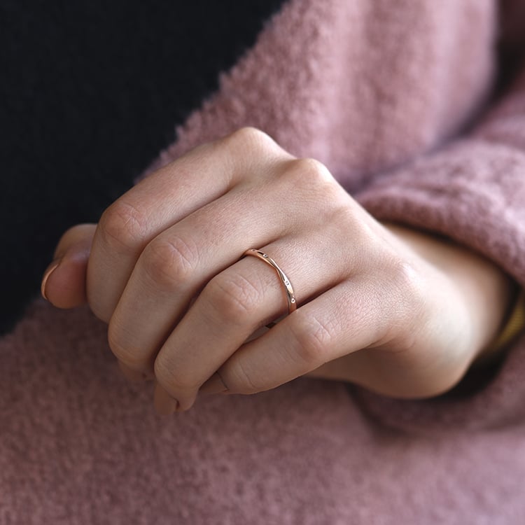 Minimalistický eternity prsten s lab-grown diamanty Toskani 101359