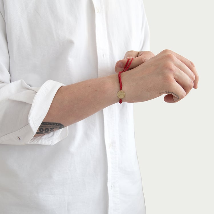 Šňůrkový náramek míč s gravírem dle vaší volby Tennis 125641