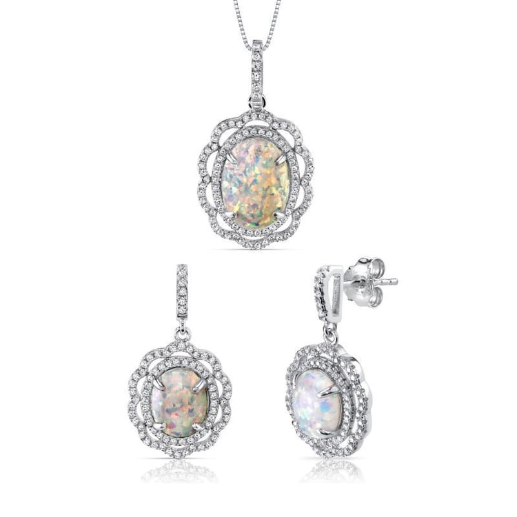 Stříbrná kolekce s opály