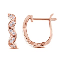 Kruhové náušnice s diamanty Malus