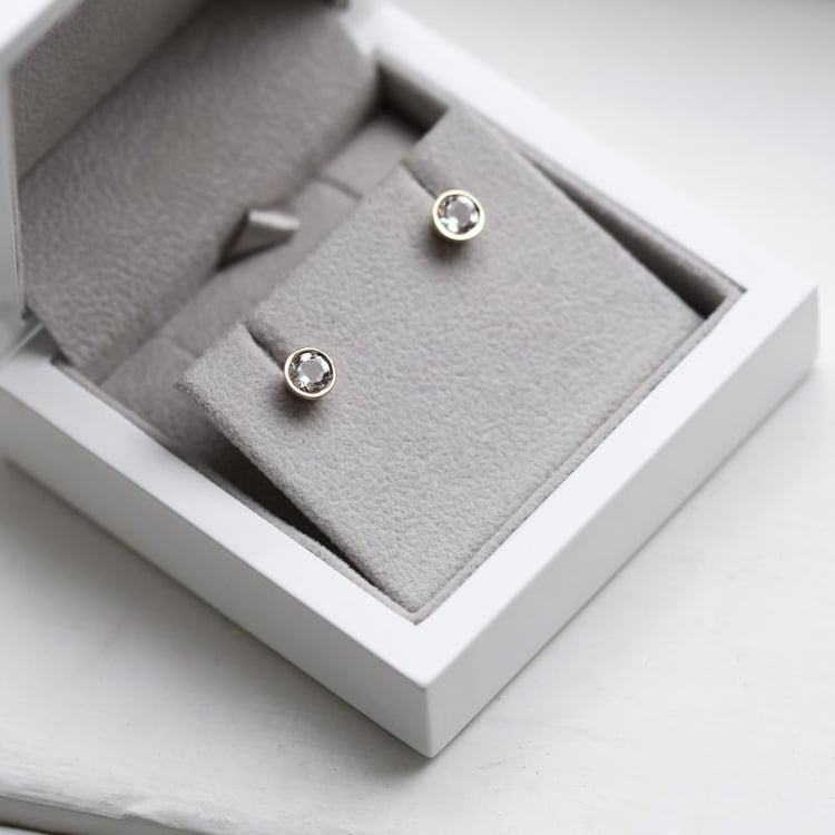 Napichovací náušnice s lab-grown diamanty Leanne 96941