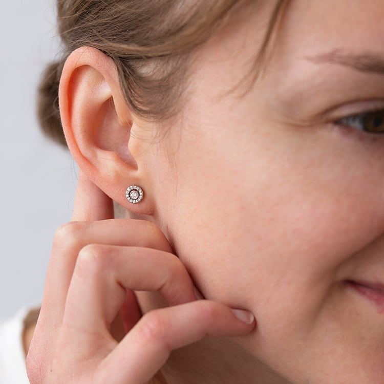 Náušnice 2v1 s diamanty Annabel 120752