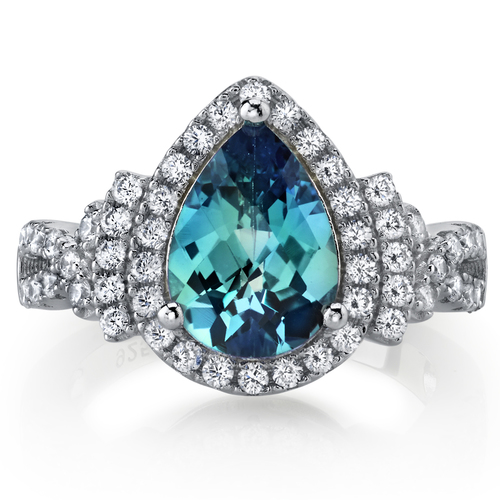 Alexandritový prsten ze stříbra 42881