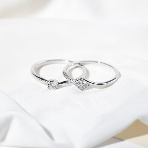 Elegantní zásnubní prsten s lab-grown diamantem Ximena