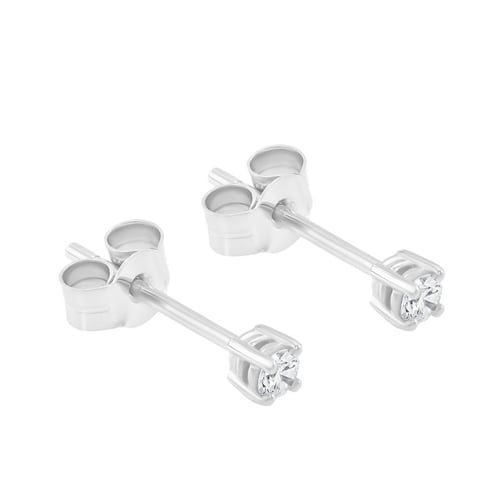 Napichovací náušnice s 0.12ct diamanty Atara
