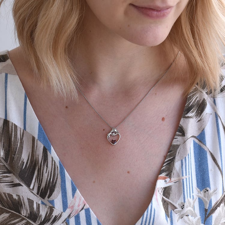 Stříbrný přívěsek matka a dítě 67188