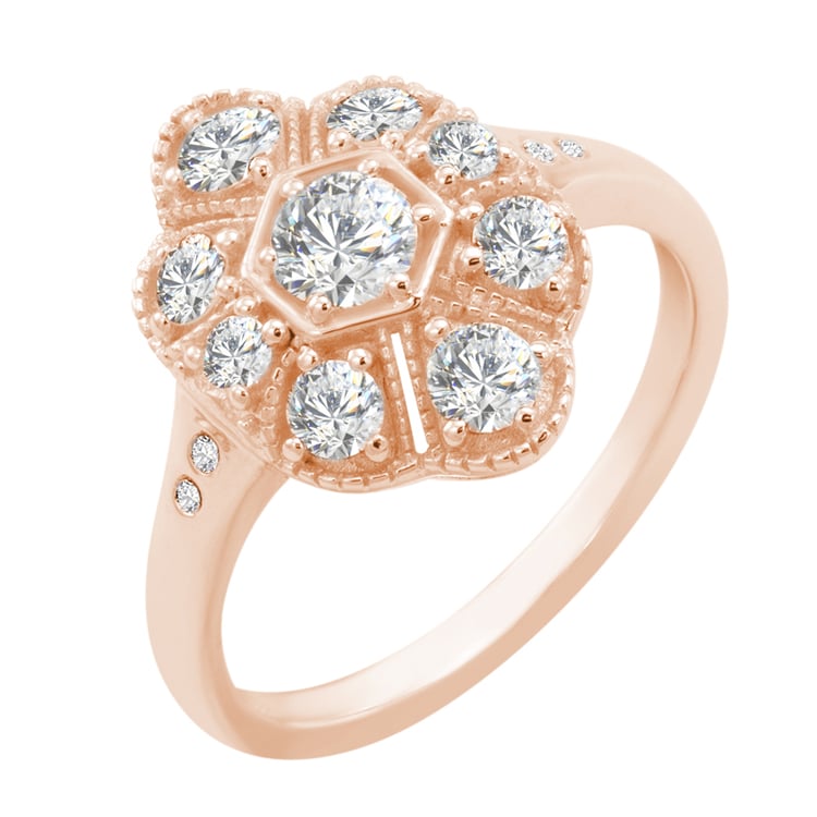 Prsten z růžového zlata 28819