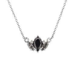 Náhrdelník s marquise salt and pepper diamanty Everline
