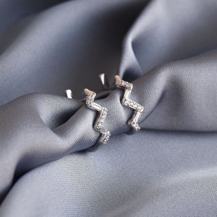 Diamantové kruhové náušnice ze zlata 78326