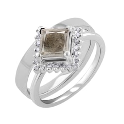 Set prstenů se salt and pepper diamantem Guerra