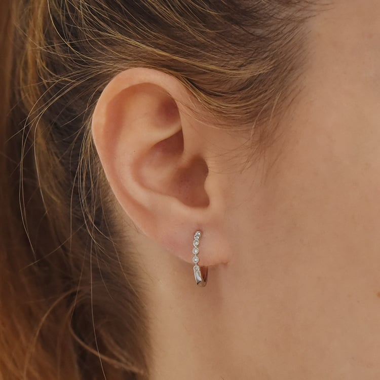 Diamantové náušnice ze zlata 93767