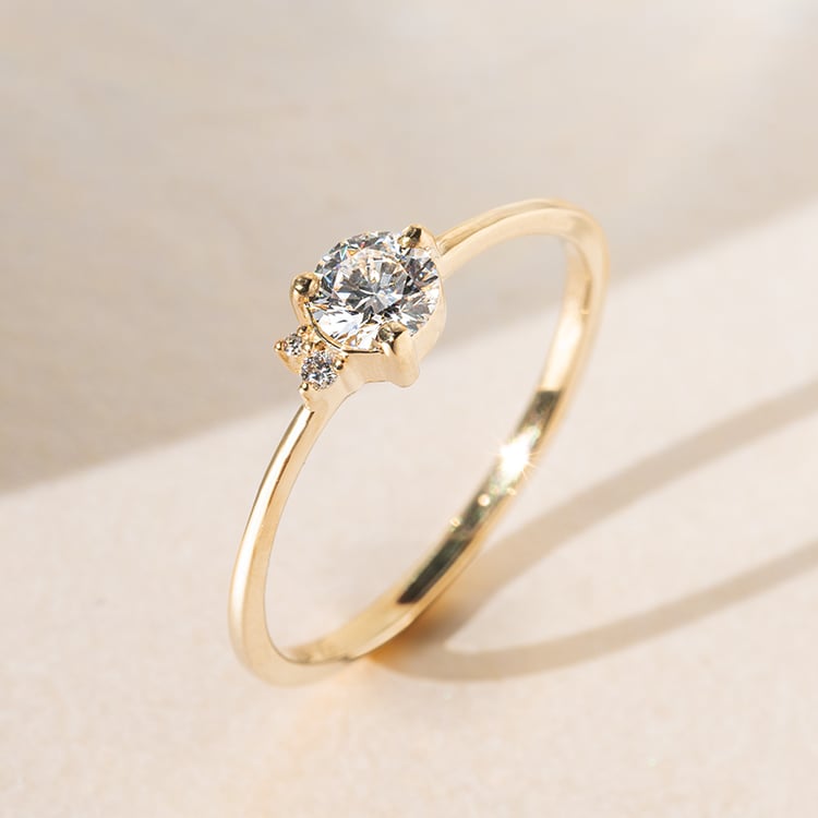 Cluster prsten s lab-grown diamanty Marine 140639