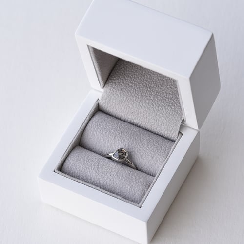Prsten se salt and pepper pear diamantem Luna