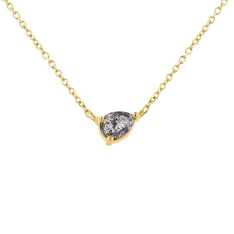 Náhrdelník s pear salt and pepper diamantem Maliah 128287