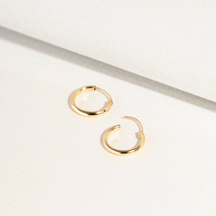 Kruhové náušnice ze zlata 108174