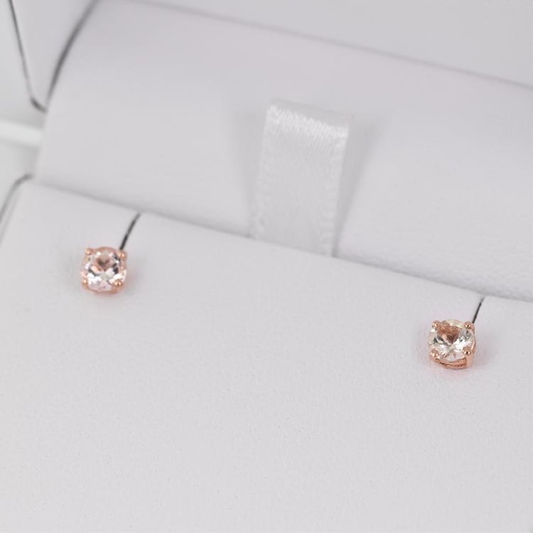 Náušnice s round morganity 22095