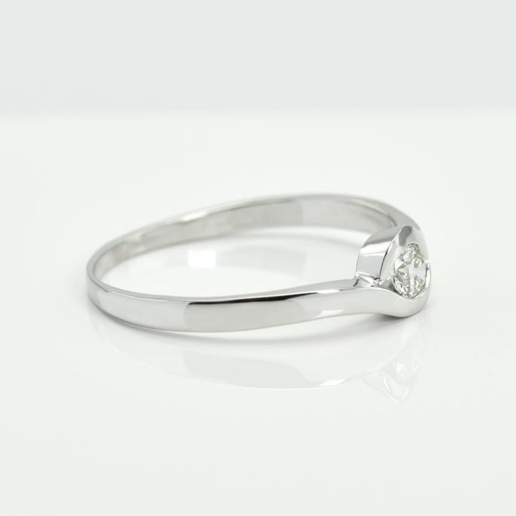 Zlatý zásnubní prsten 11356