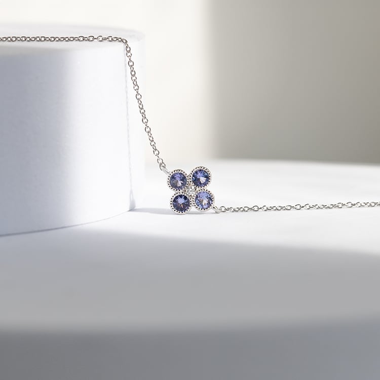 Tanzanitový náramek s diamantem Reith 144312