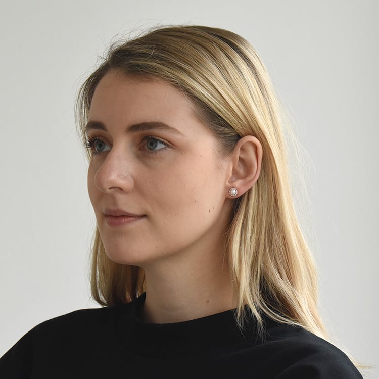 Náušnice s perlami a diamanty 73789