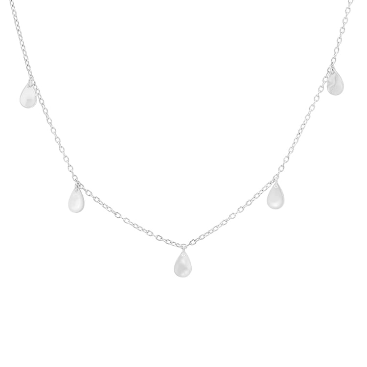 Stříbrný náhrdelník s drobnými kapkami Lucie 82129