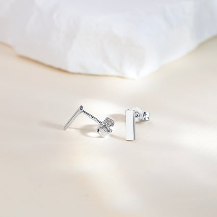 Zlaté minimalistické náušnice Bar