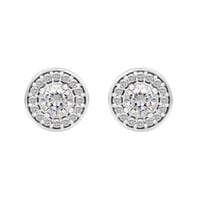 Halo náušnice s moissanity a lab-grown diamanty Zulfikar