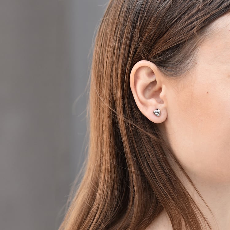 Náušnice z bílého zlata Trinity 41937