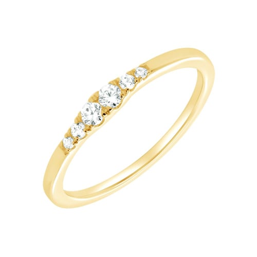 Minimalistický prsten ze stříbra s lab-grown diamanty Ingvar