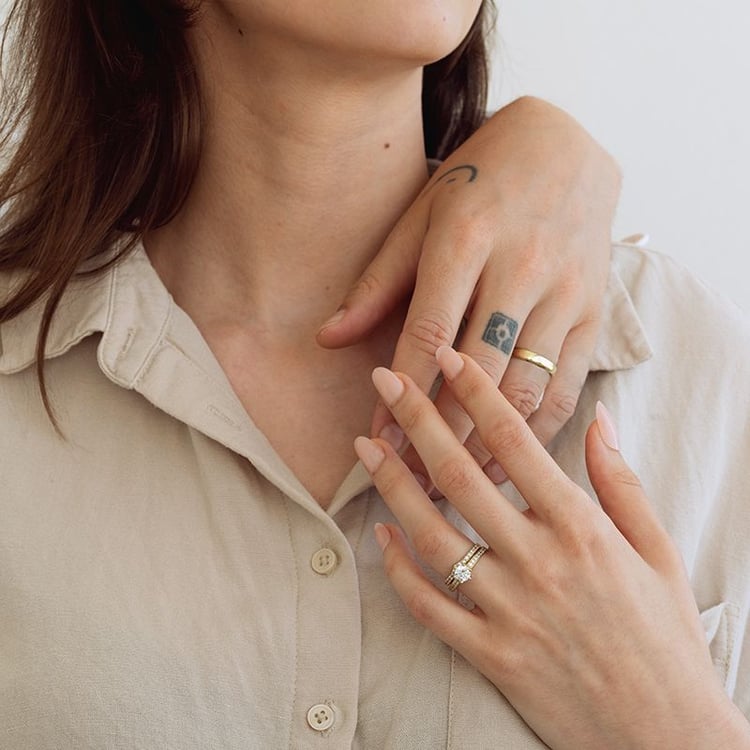 Set prstenů s možností výběru diamantu Marveille 131702