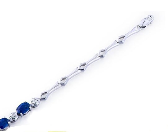 Zlatý náramek s 3.01ct safíry a diamanty Cheral