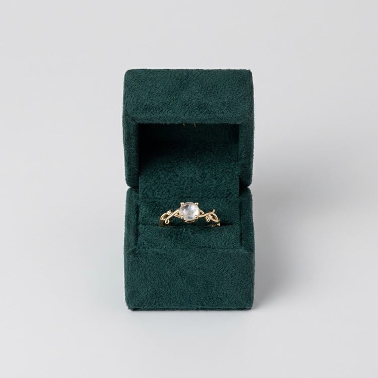 Rozvodový prsten s měsíčním kamenem a diamanty Harry 165665