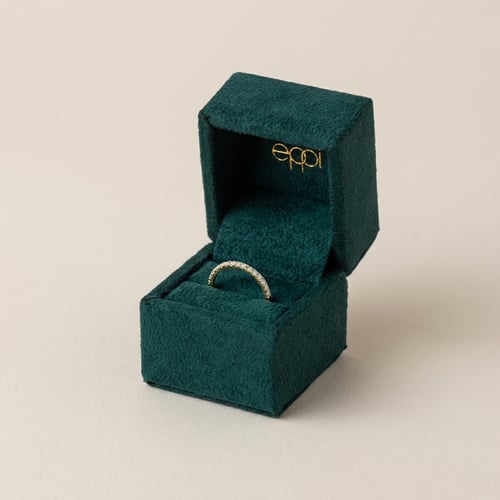 Rozvodový eternity prsten ze zlata s 1.25 mm lab-grown diamanty Naveen