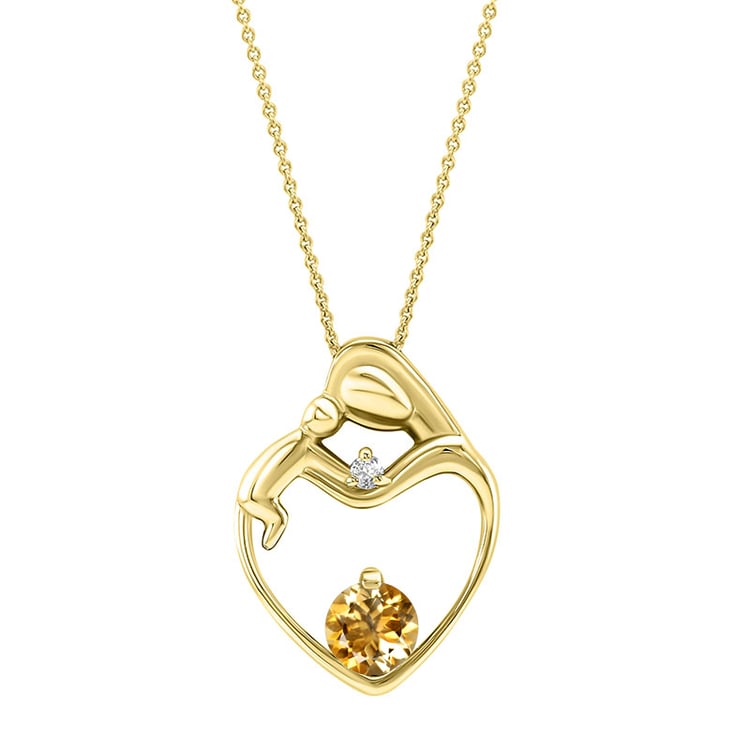 Citrínový přívěsek ze zlata 29536