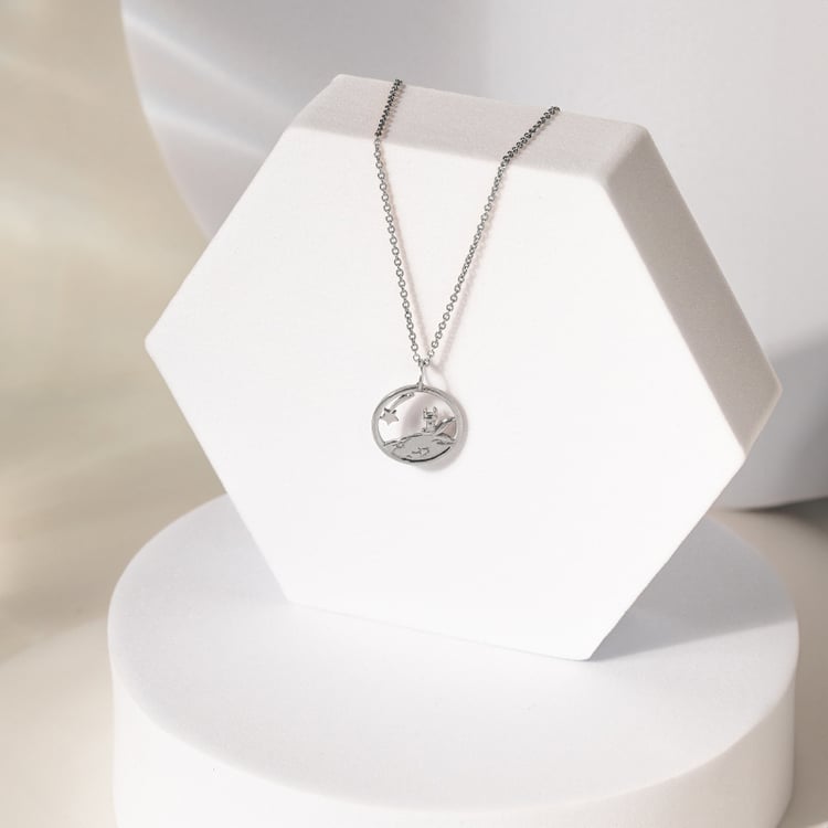 Stříbrný vykrojený přívěsek s liškou Malý princ 141921