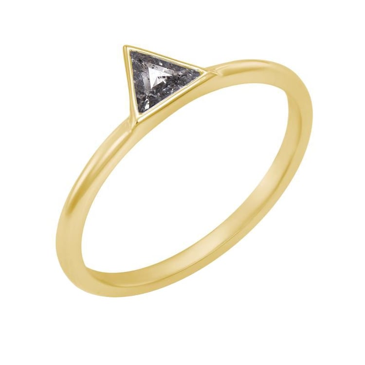 Prsten s trillion salt and pepper diamantem Daslis 111944