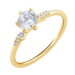 Zásnubní prsten s diamanty Kristia